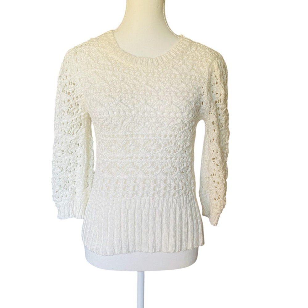 St. Roche Ivory Small Puff Sleeve 100% Organic Cotton Retail $470